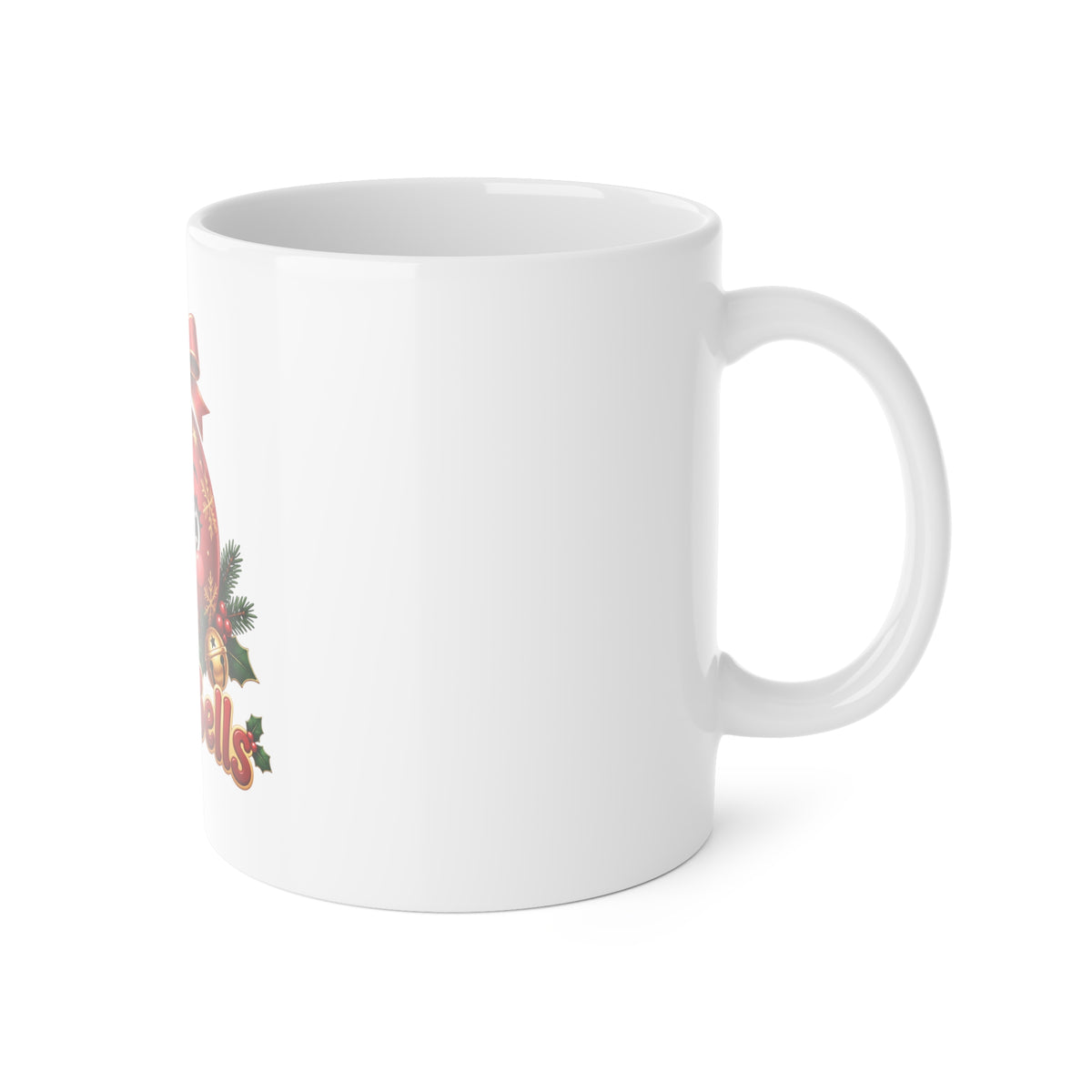 Jingle Bells Christmas Ornament Character Ceramic Mug