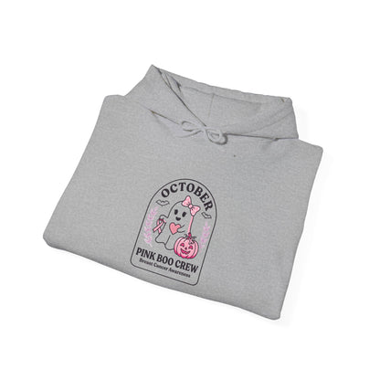 October Pink Ribbon Crew Hoodie | Breast Cancer Awareness, Support