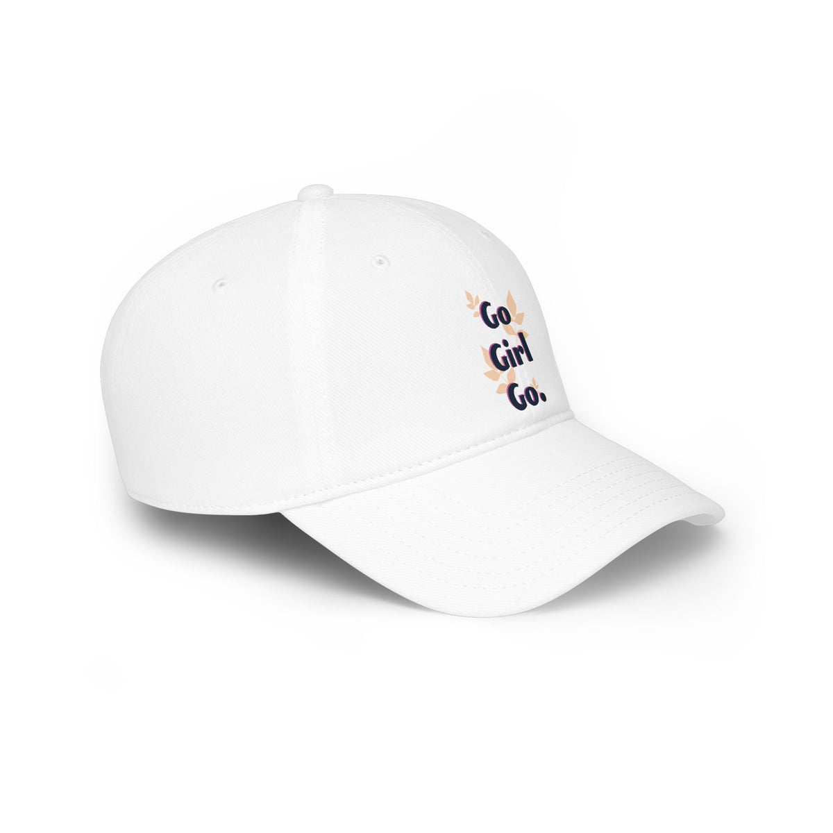 Go Girl Go Embroidered Baseball Cap | Motivational Women's Hat