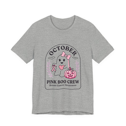 Pink Boo Crew Tee | Breast Cancer Awareness Graphic Tee