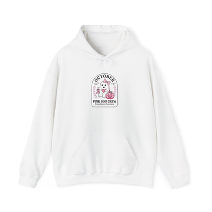 October Pink Ribbon Crew Hoodie | Breast Cancer Awareness, Support