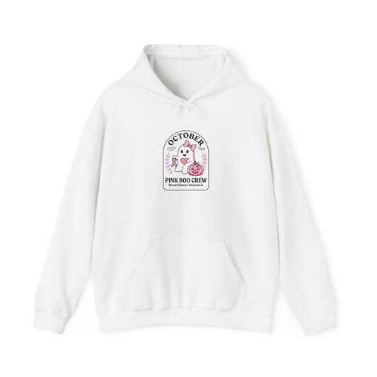 October Pink Ribbon Crew Hoodie | Breast Cancer Awareness, Support