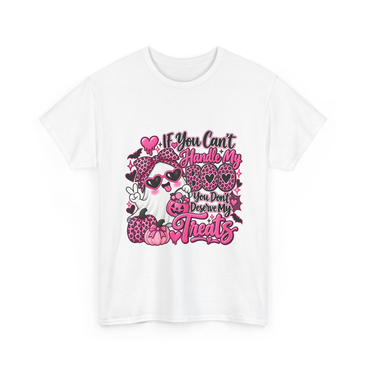 Funny Halloween Treats T-Shirt — "If You Can't Handle My Treats" Ghost Candy Tee