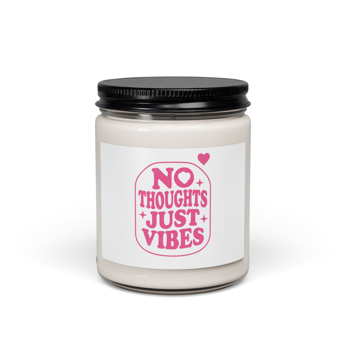 No Thoughts Just Vibes Candle | Soy Jar Candle, Y2K Aesthetic Gift