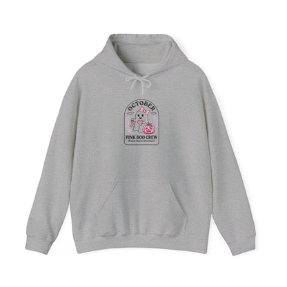 October Pink Ribbon Crew Hoodie | Breast Cancer Awareness, Support