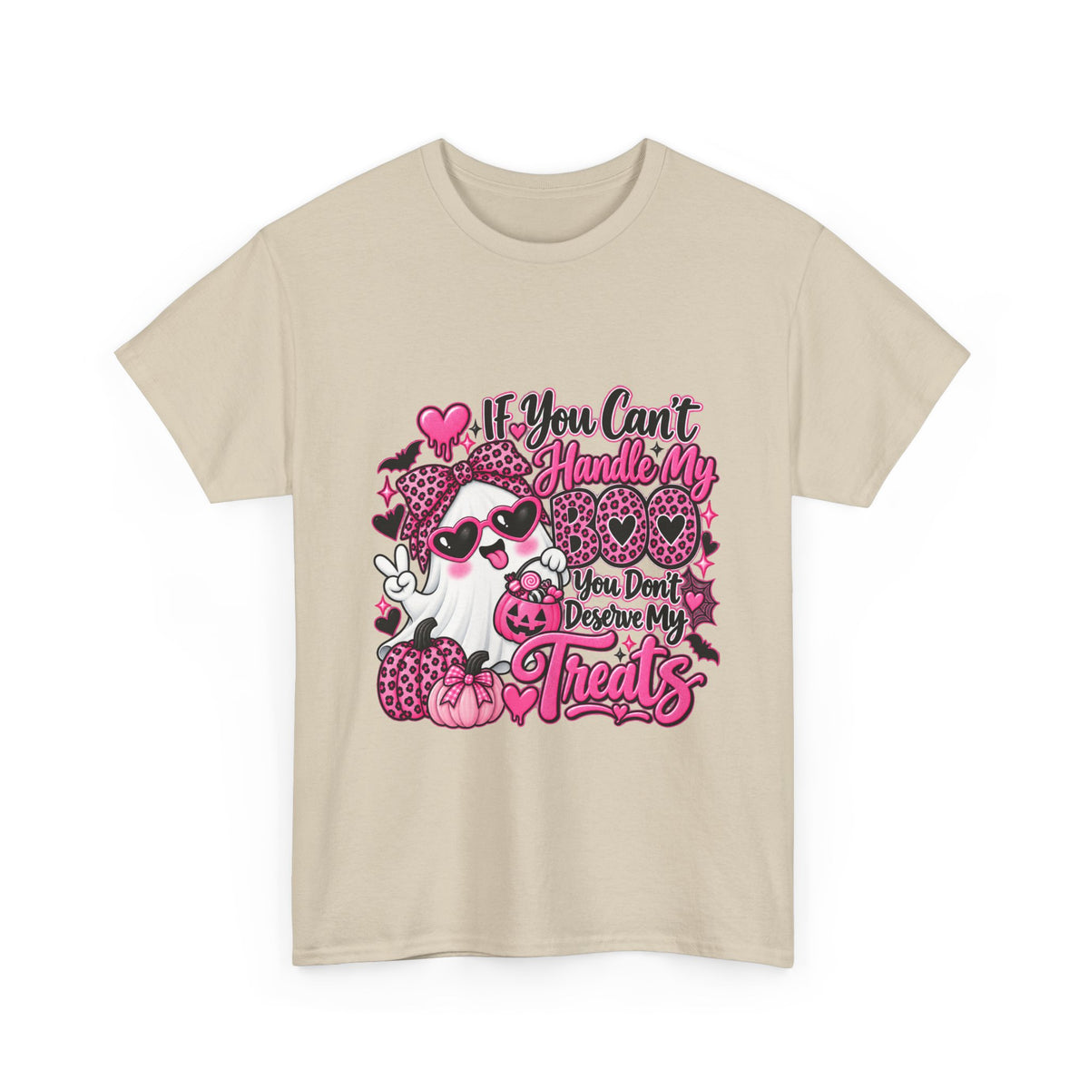 Funny Halloween Treats T-Shirt — "If You Can't Handle My Treats" Ghost Candy Tee