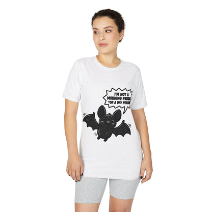 I'm Not a Morning Person, I'm a Night Person Bat Tee | Funny Halloween Graphic T-Shirt