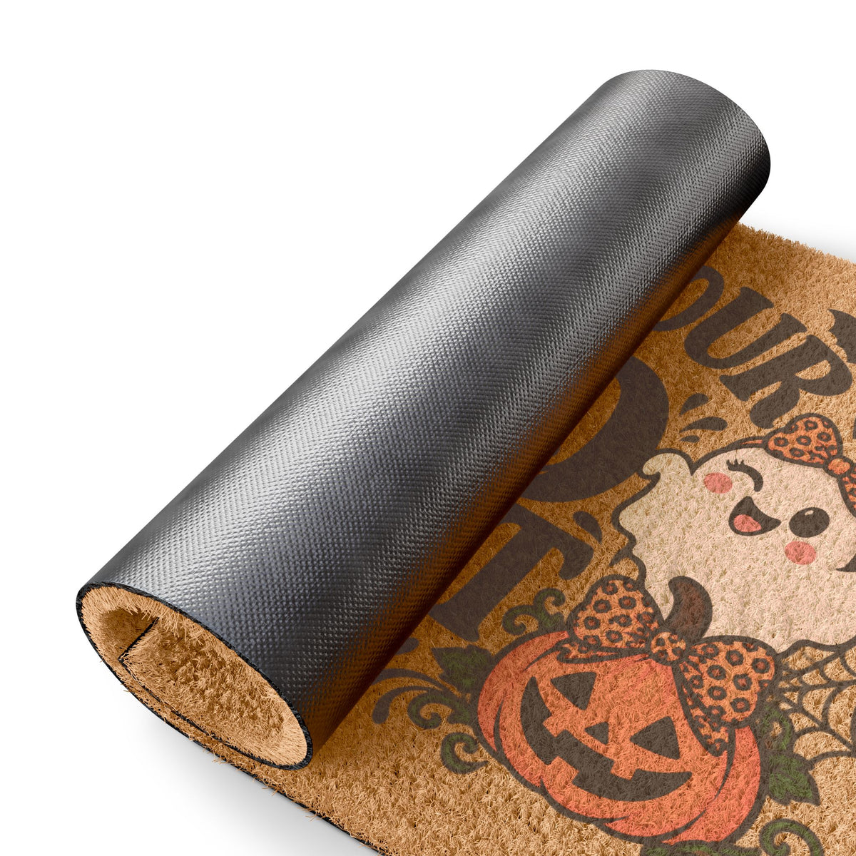 Halloween 'Leave Your Boo Sheet Here' Doormat - Cute Ghosts & Pumpkins Welcome Mat