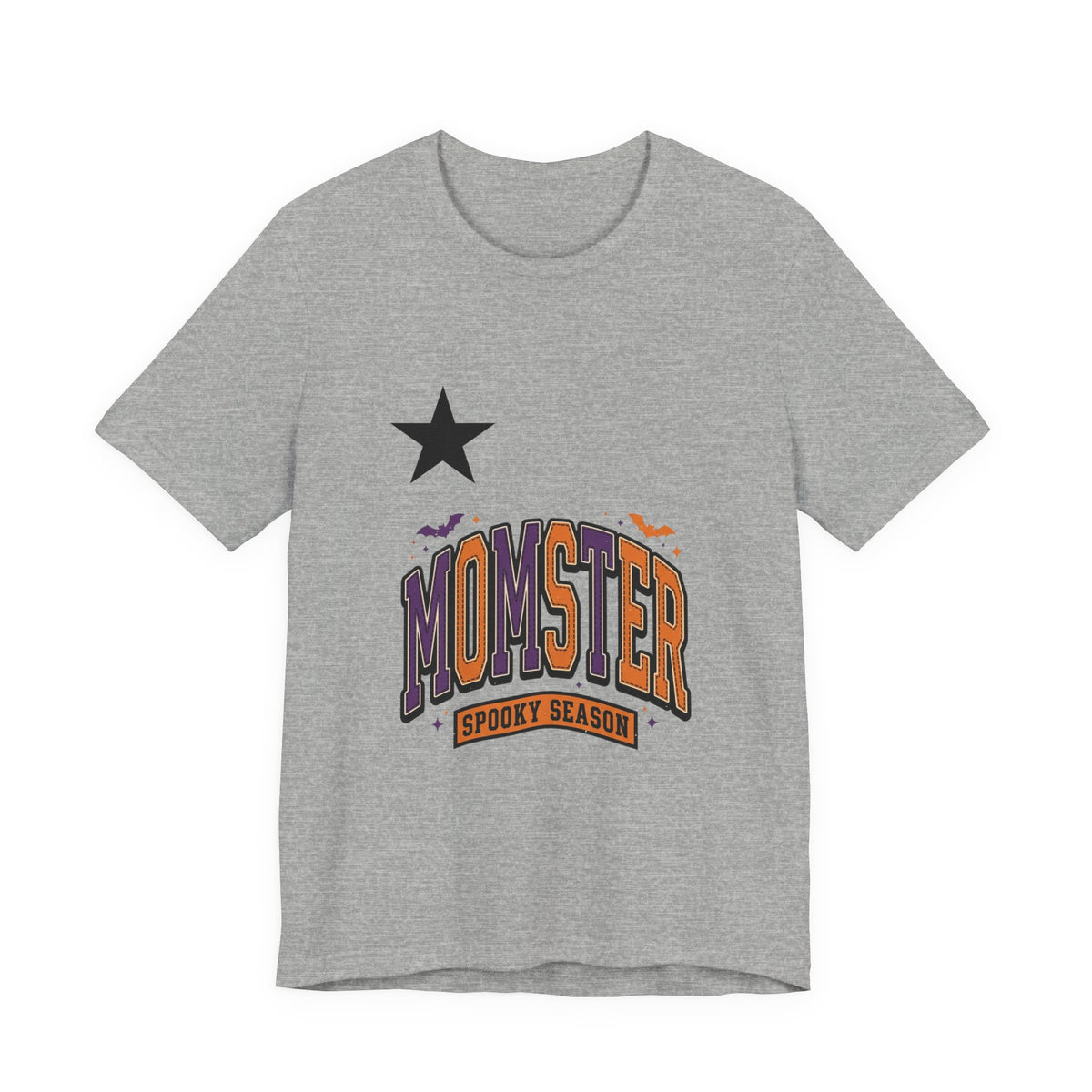 Momster Spooky Season Tee | Halloween Mom Shirt with Bat Graphic