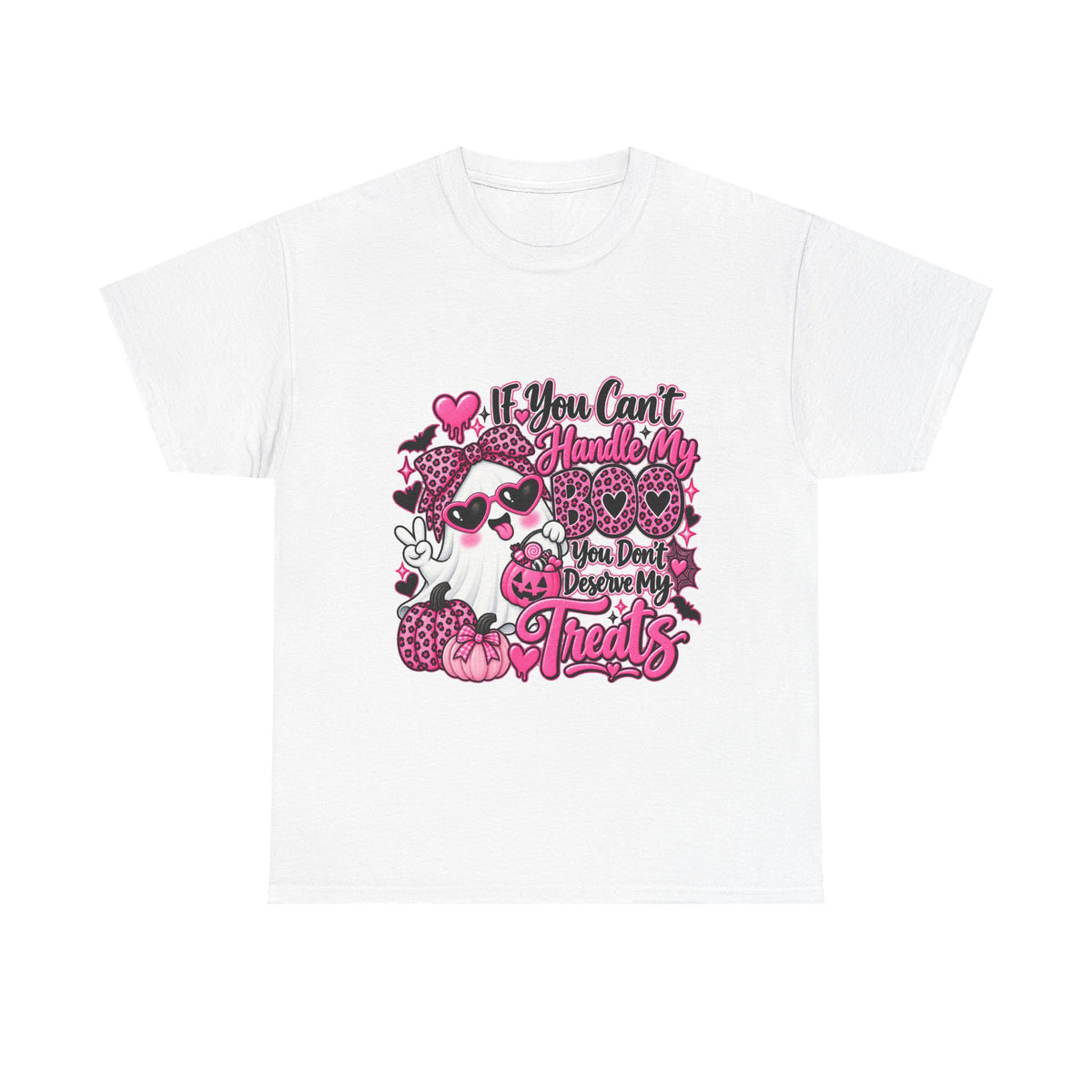 Funny Halloween Treats T-Shirt — "If You Can't Handle My Treats" Ghost Candy Tee