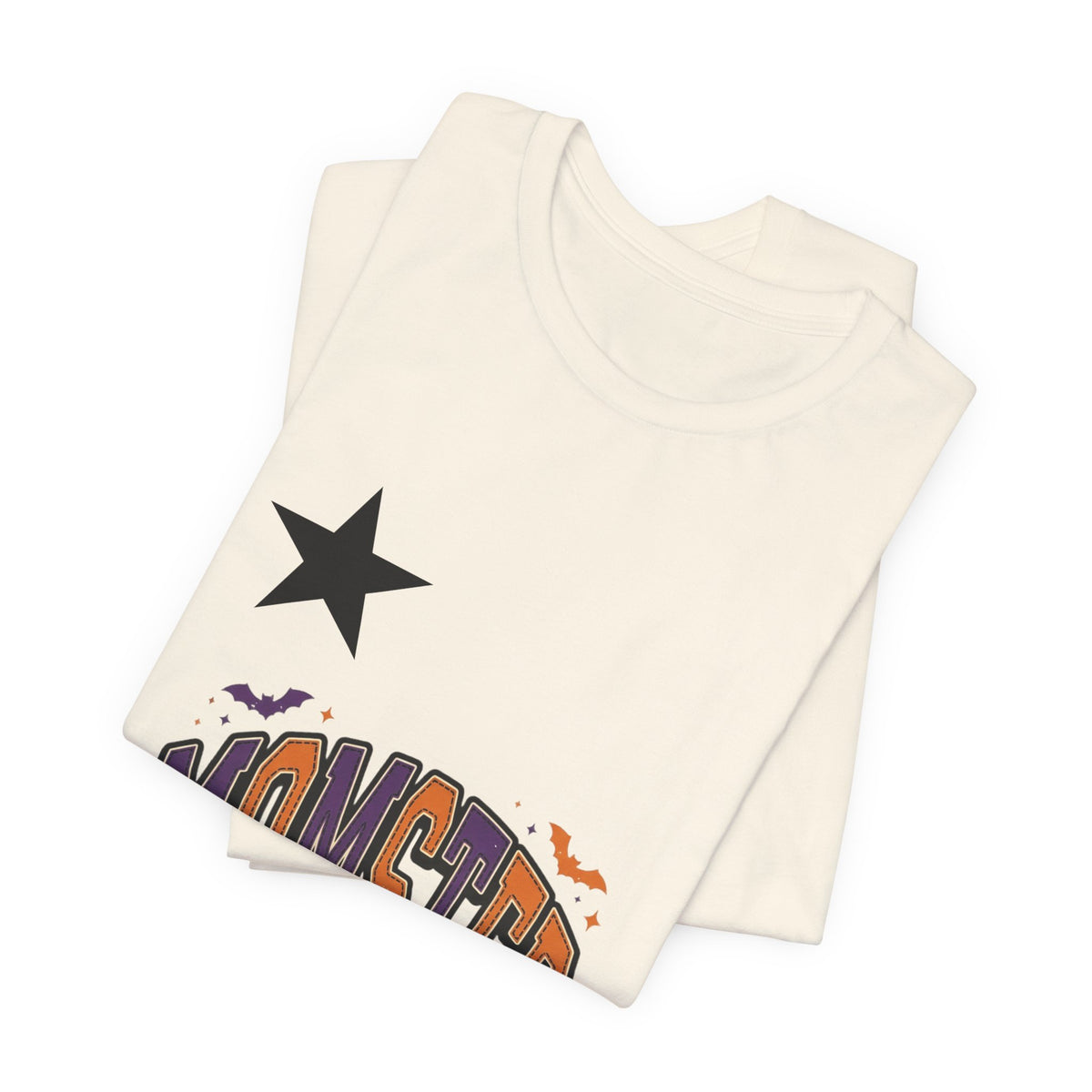 Momster Spooky Season Tee | Halloween Mom Shirt with Bat Graphic