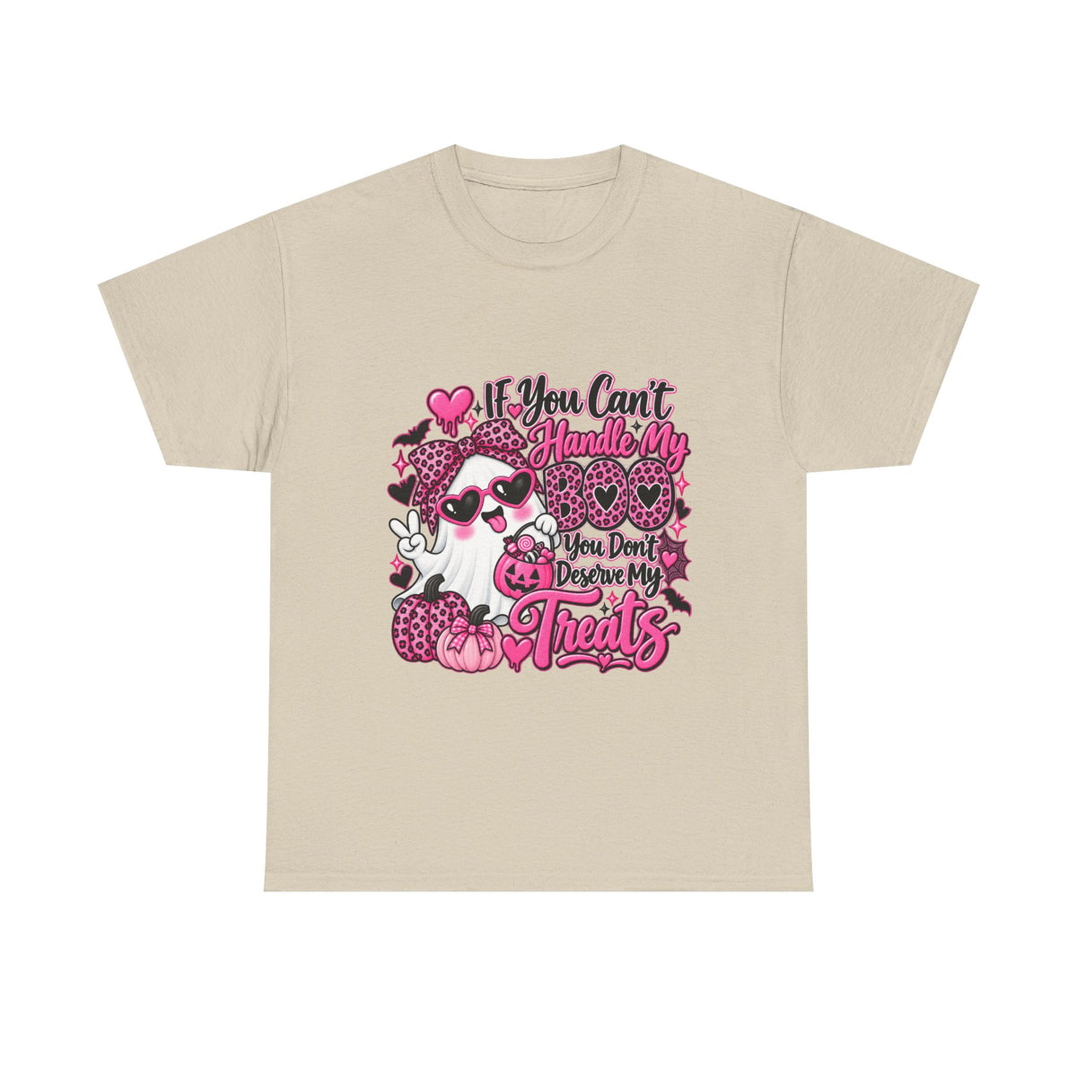 Funny Halloween Treats T-Shirt — "If You Can't Handle My Treats" Ghost Candy Tee