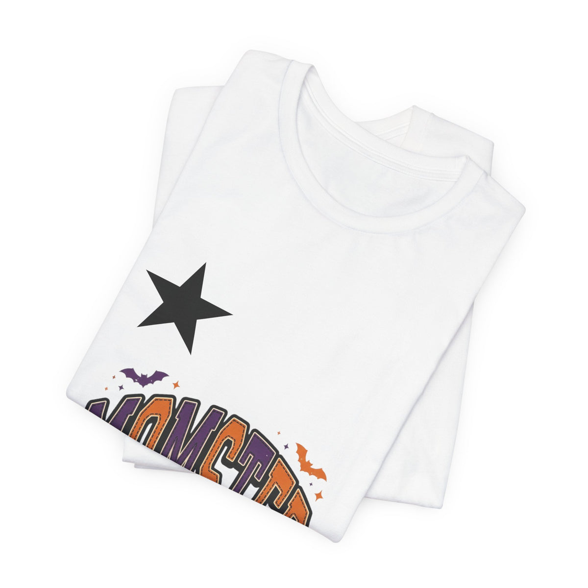 Momster Spooky Season Tee | Halloween Mom Shirt with Bat Graphic