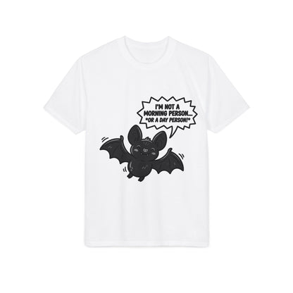 I'm Not a Morning Person, I'm a Night Person Bat Tee | Funny Halloween Graphic T-Shirt