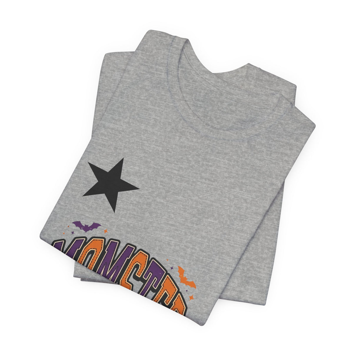 Momster Spooky Season Tee | Halloween Mom Shirt with Bat Graphic