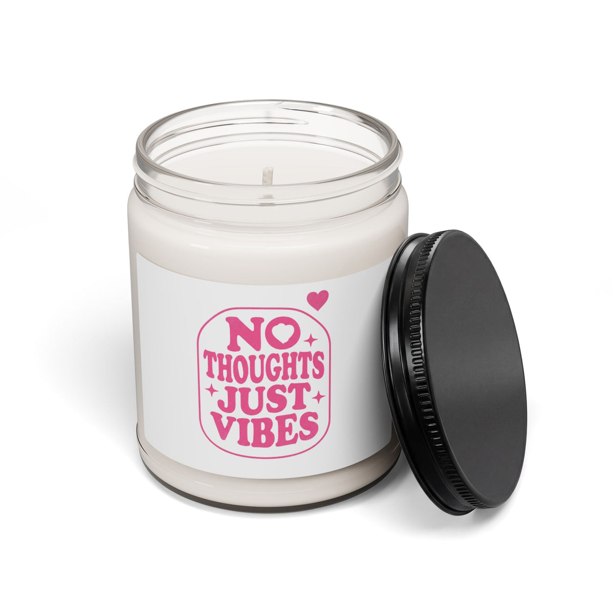 No Thoughts Just Vibes Candle | Soy Jar Candle, Y2K Aesthetic Gift