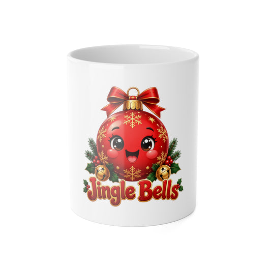Jingle Bells Christmas Ornament Character Ceramic Mug