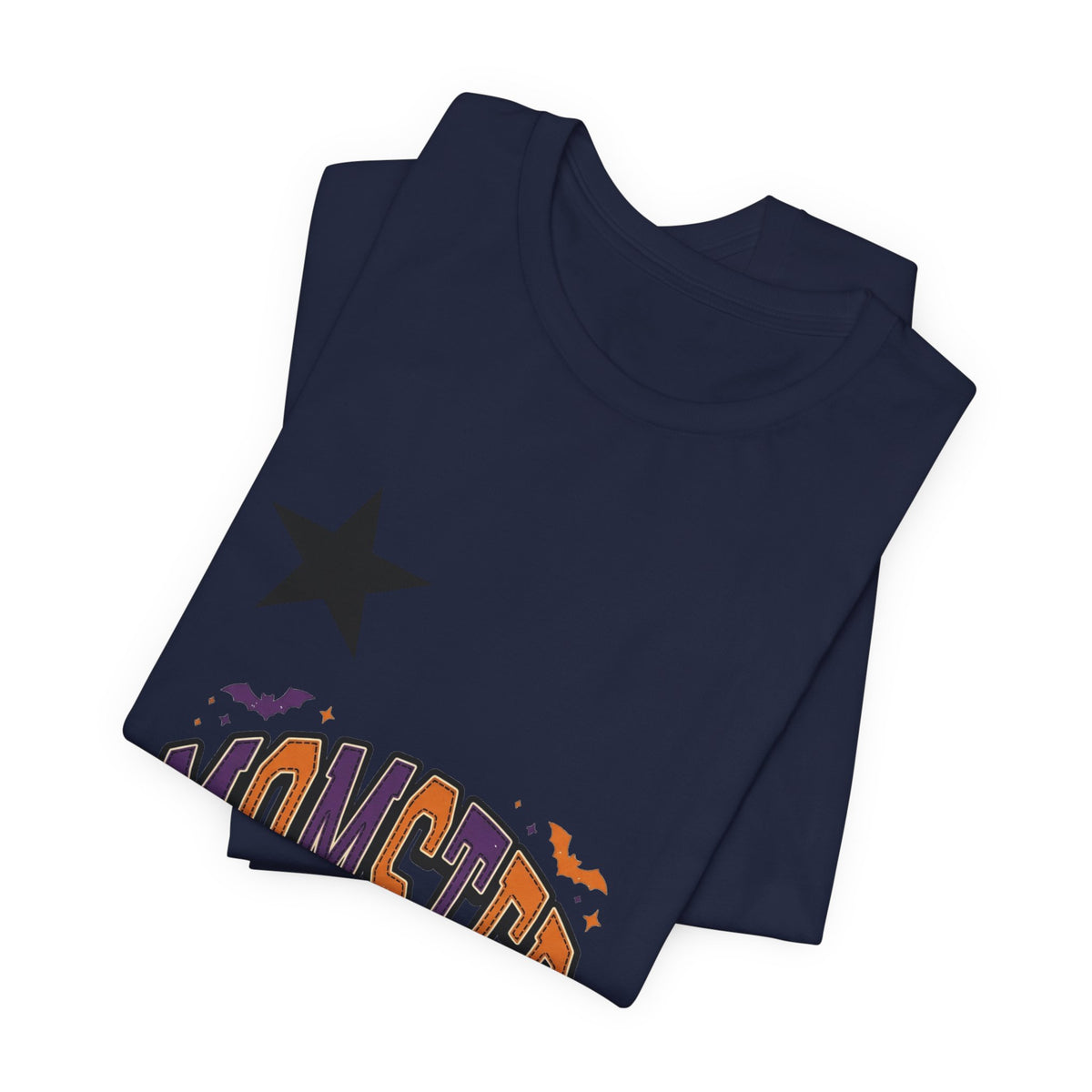 Momster Spooky Season Tee | Halloween Mom Shirt with Bat Graphic