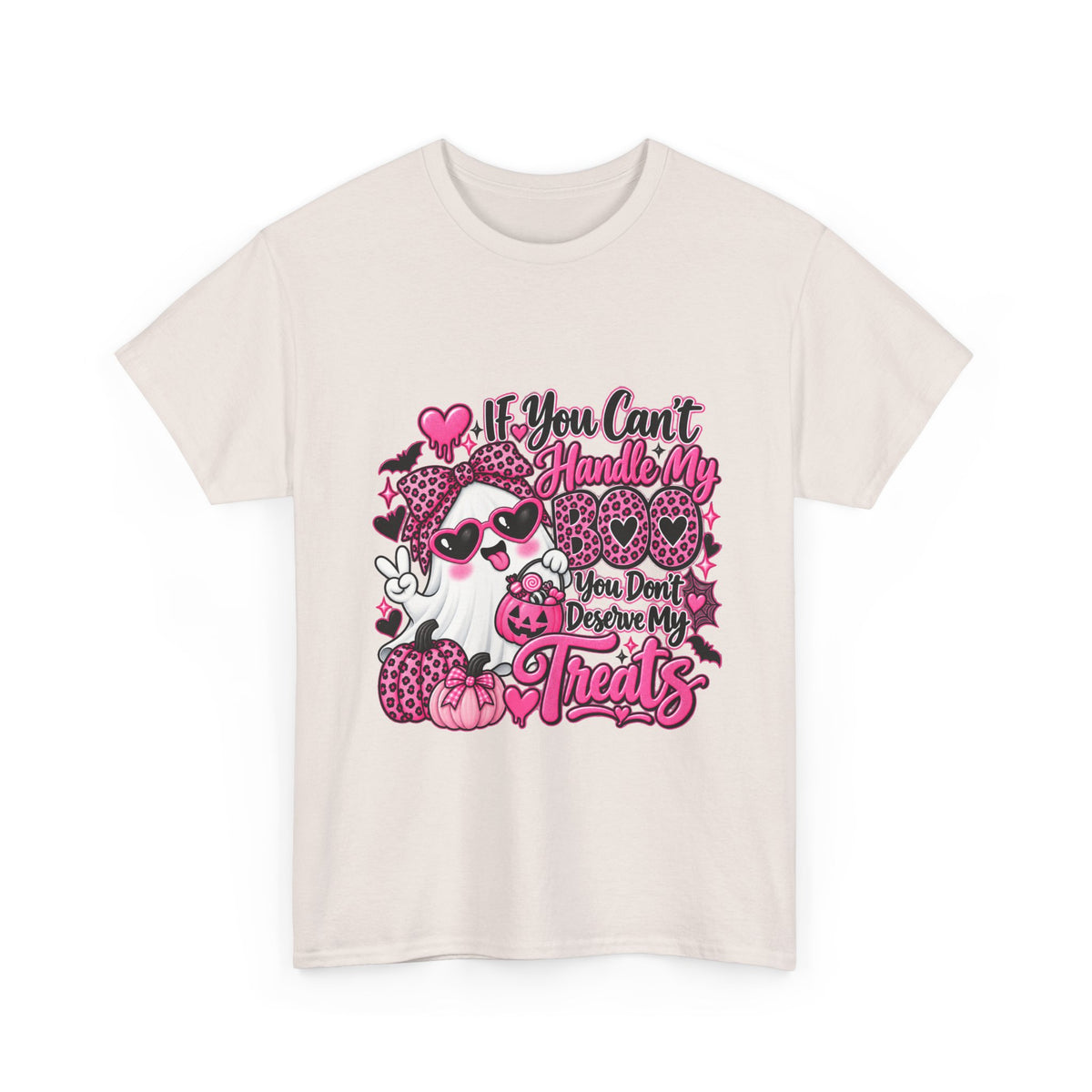 Funny Halloween Treats T-Shirt — "If You Can't Handle My Treats" Ghost Candy Tee