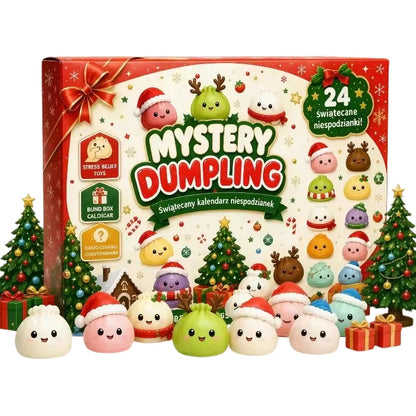 2026 Christmas Mystery Dumpling Squishy Advent Calendar – 24-Piece Sensory Fidget Surprise