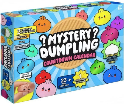 Mystery Dumpling Countdown Calendar – 24 Days of Cute Mini Squishy Surprise Toys
