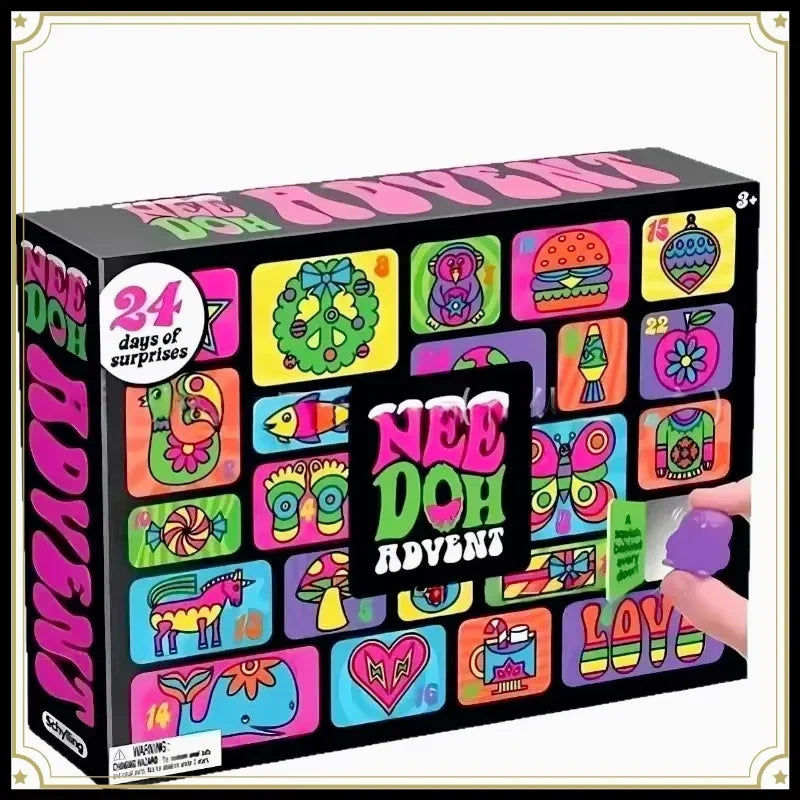 24 Days of Squishy Smiles – NeeDoh Advent Calendar 🎄🌈