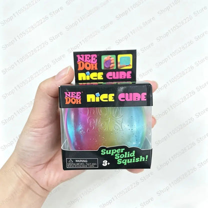Rainbow Squishy Cube Fidget Toy