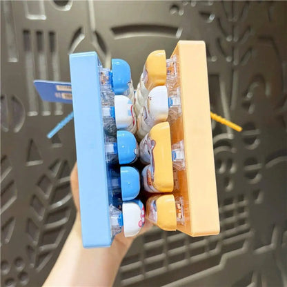 Cute Mini Keyboard Fidget Toy | Kawaii Clicky Key Toy | Cat & Bunny Desk Toy