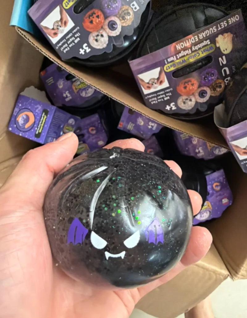 Spooky Ghost & Bat Halloween Squishy Toy