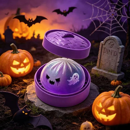 Spooky Ghost & Bat Halloween Squishy Toy