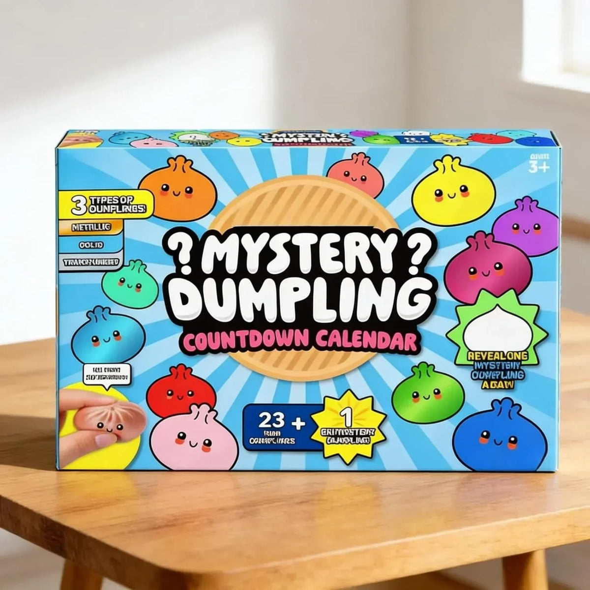 Mystery Dumpling Countdown Calendar – 24 Days of Cute Mini Squishy Surprise Toys