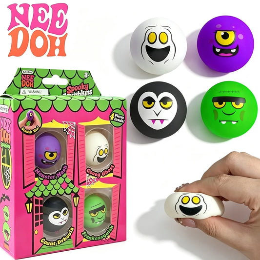 Spooky Squishkins Halloween Monster Squishy 4-pack