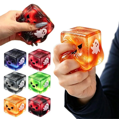 Spooky Ghost Cube Squishy | Halloween Fidget Toy