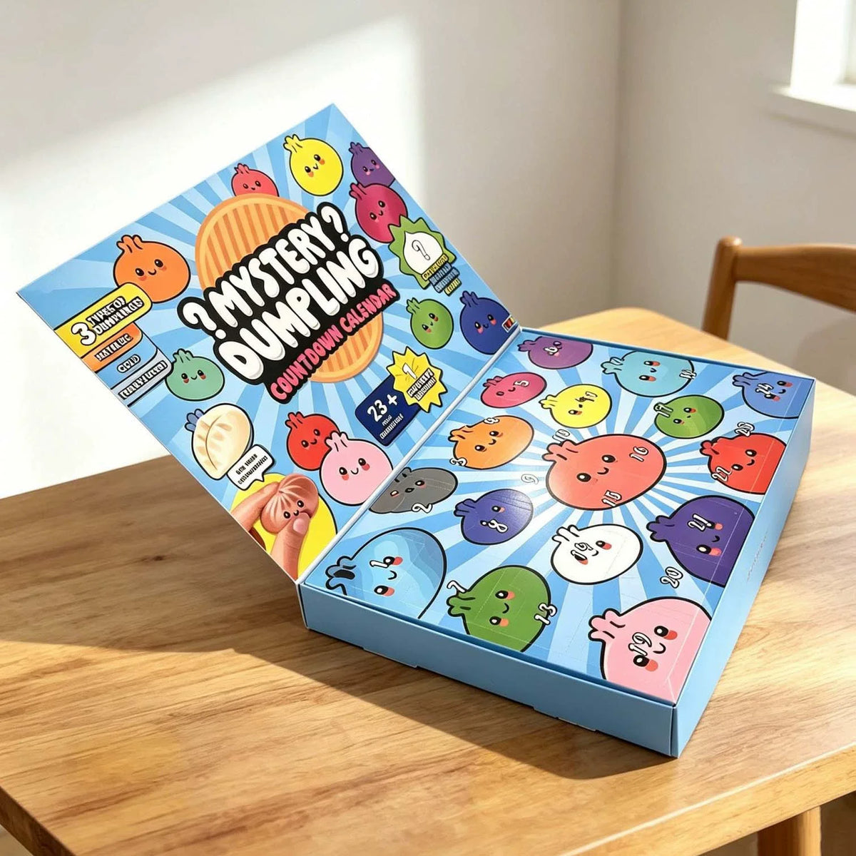 Mystery Dumpling Countdown Calendar – 24 Days of Cute Mini Squishy Surprise Toys