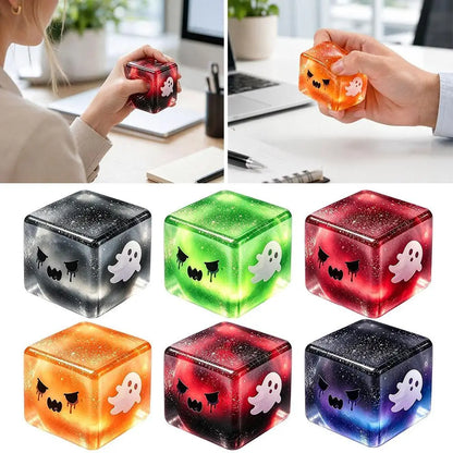 Spooky Ghost Cube Squishy | Halloween Fidget Toy
