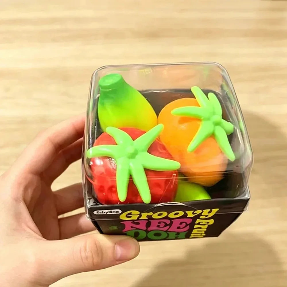 Rainbow Squishy Cube Fidget Toy