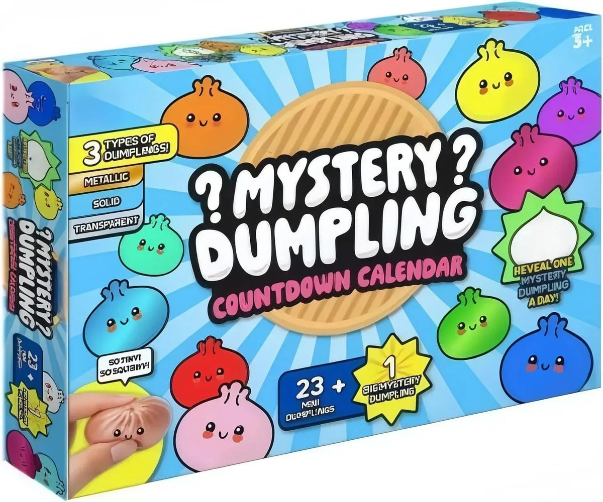 Mystery Dumpling Countdown Calendar – 24 Days of Cute Mini Squishy Surprise Toys